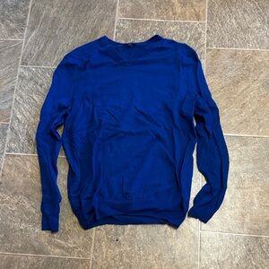 GAP Men's Deep Blue V-Neck Sweater